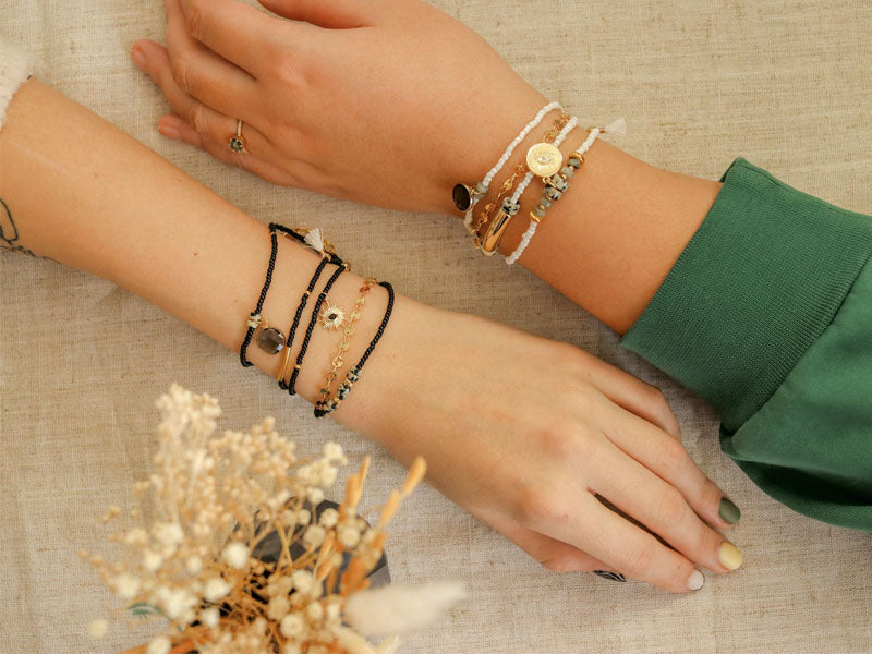 Mon bracelet perlé multi-rangs