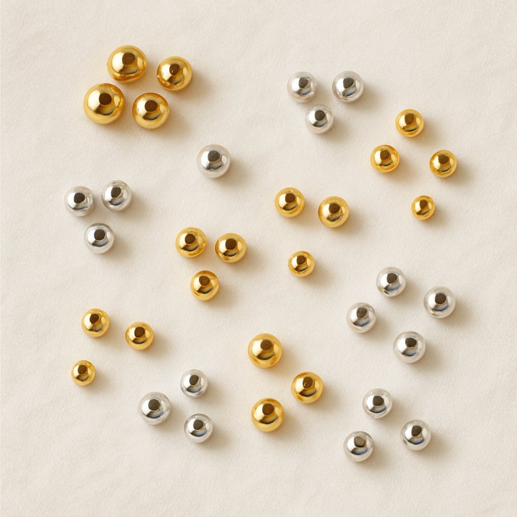 Mini perles et inox doré, colliers et bracelets - Bijoux doigts de fée