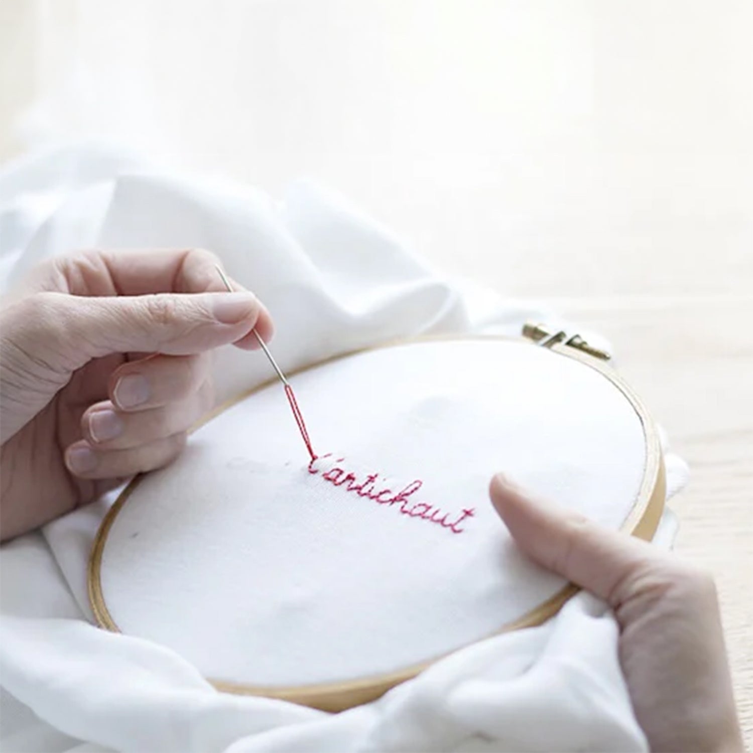 Cerceau En Bois à Broder - Cerceau De Forme Rond Pour Couture - Cadre De Broderie Pour Cerceau