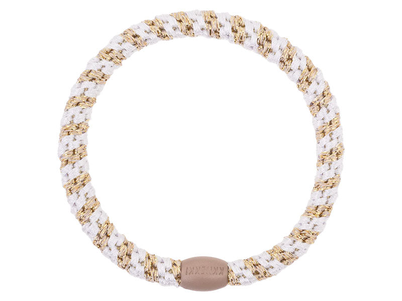 Craquez pour cet élastique à cheveux Kknekki beige Slim glitter !