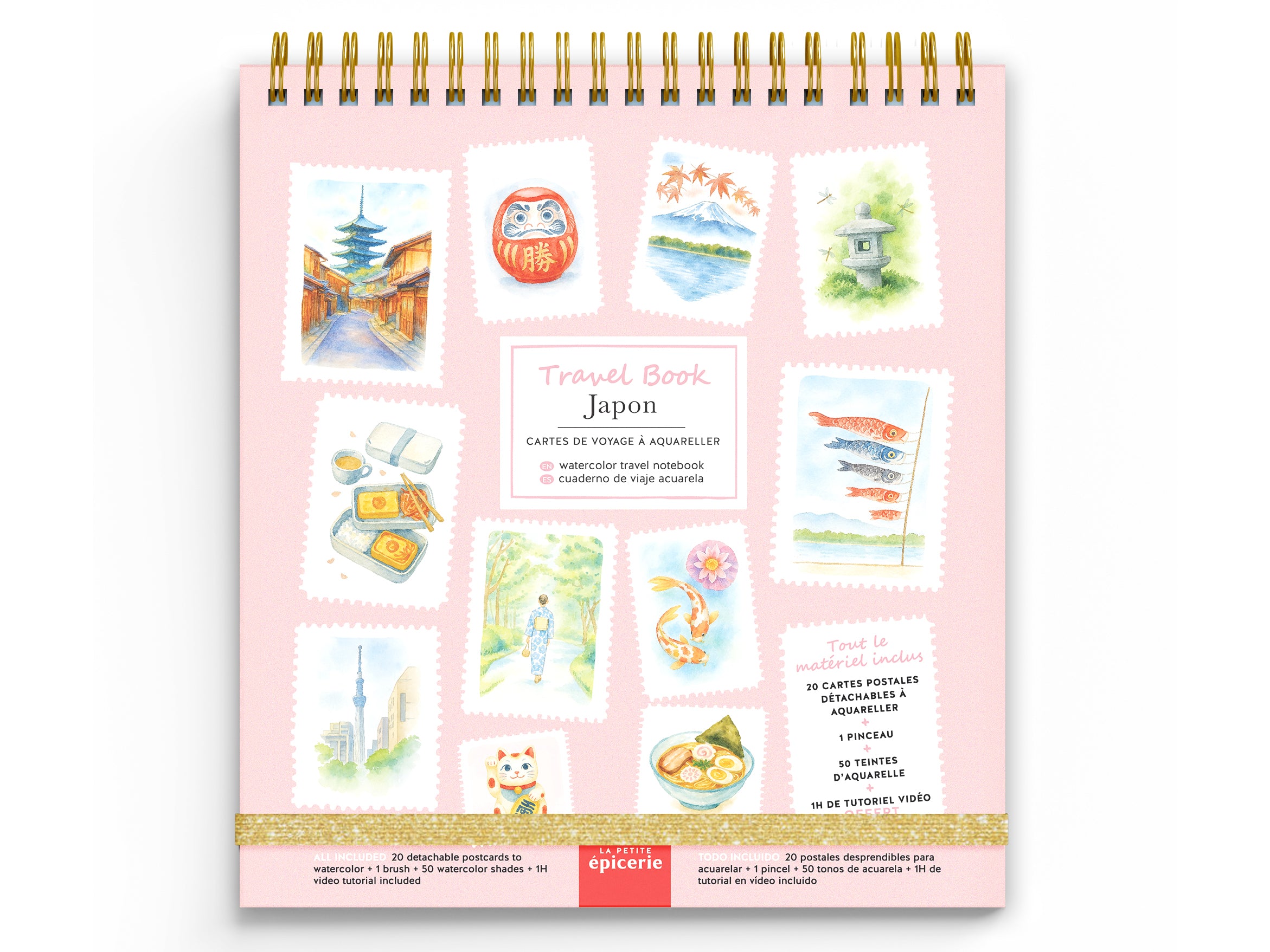 Travel Book - Carnet aquarelle - thème Japon