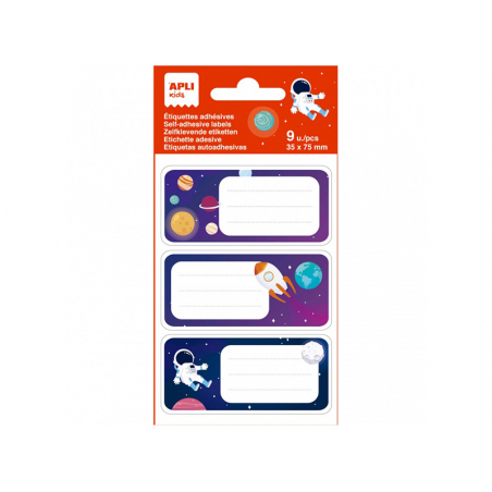 Acheter Pochette de 9 stickers prénom ( scolaire / cadeaux ) - planetes - 2,79 € en ligne sur La Petite Epicerie - Loisirs cr...