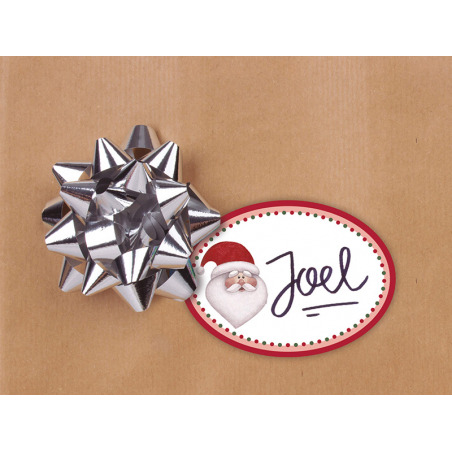 Acheter 9 étiquettes cadeaux à prénoms - père Noël - 2,69 € en ligne sur La Petite Epicerie - Loisirs créatifs