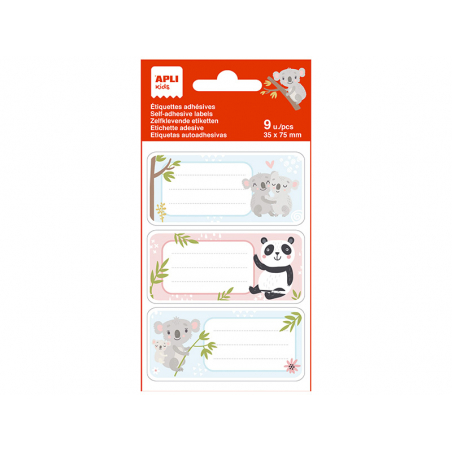 Acheter Pochette de 9 étiquettes prénom ( scolaire / cadeaux ) - koalas - 2,79 € en ligne sur La Petite Epicerie - Loisirs cr...