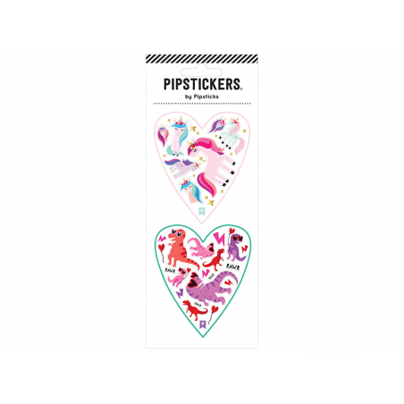 Acheter Stickers cœurs licorne et dinosaures - 3,99 € en ligne sur La Petite Epicerie - Loisirs créatifs