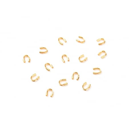 Acheter Lot de 20 protections de fil en laiton - Doré à l'or fin - 2,99 € en ligne sur La Petite Epicerie - Loisirs créatifs