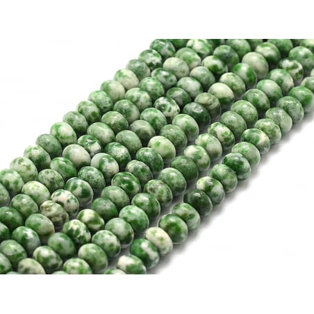 Acheter Lot de 20 perles rondelles - Jaspe à pois verts - 3,99 € en ligne sur La Petite Epicerie - Loisirs créatifs