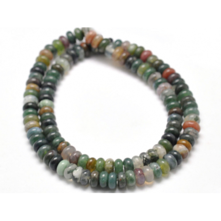 Acheter Lot de 20 perles rondelles - Agate indienne - 3,29 € en ligne sur La Petite Epicerie - Loisirs créatifs