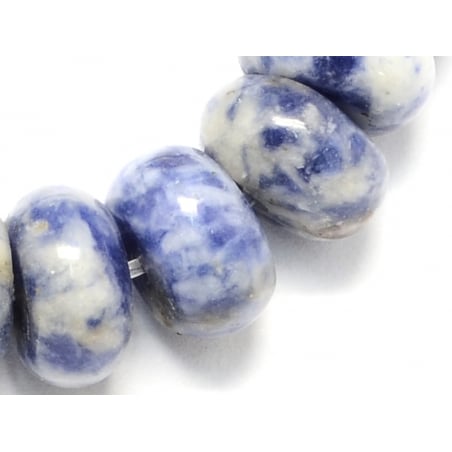 Acheter Lot de 20 perles rondelles - Jaspe tache bleu - 4,49 € en ligne sur La Petite Epicerie - Loisirs créatifs
