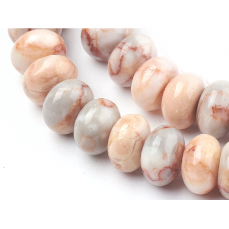 Acheter Lot de 20 perles rondelles - Jaspe netstone rouge - 2,99 € en ligne sur La Petite Epicerie - Loisirs créatifs