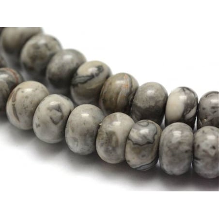 Acheter Lot de 20 perles rondelles - Jaspe picasso - 3,99 € en ligne sur La Petite Epicerie - Loisirs créatifs
