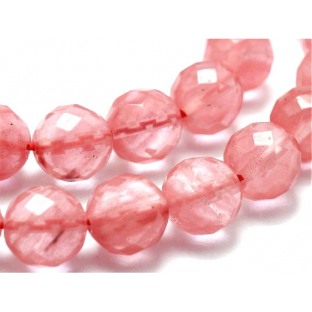 Acheter Lot de 50 perles en verre à facettes - Quartz cerise - 7,99 € en ligne sur La Petite Epicerie - Loisirs créatifs