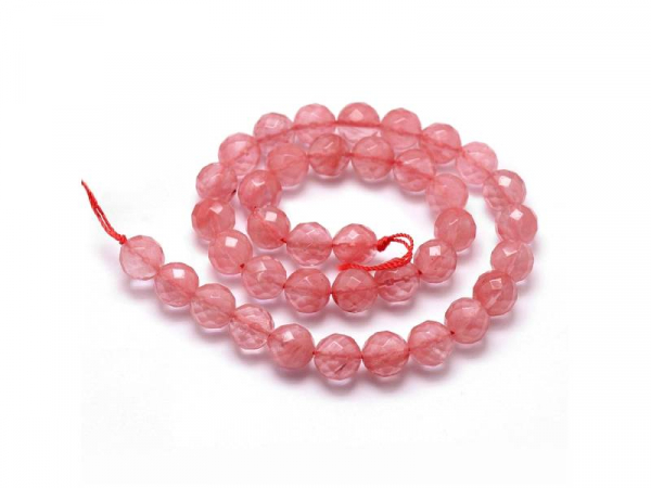 Acheter Lot de 50 perles en verre à facettes - Quartz cerise - 7,99 € en ligne sur La Petite Epicerie - Loisirs créatifs