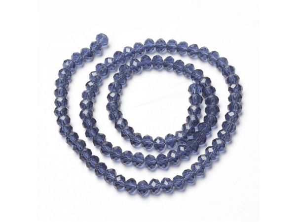 Acheter Lot de 20 perles en verre à facettes - Bleu ardoise - 0,99 € en ligne sur La Petite Epicerie - Loisirs créatifs