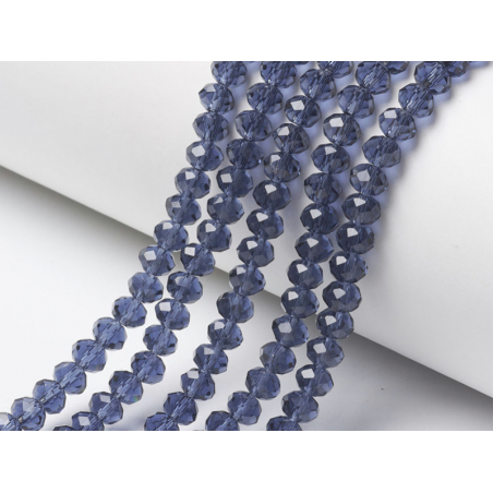 Acheter Lot de 20 perles en verre à facettes - Bleu ardoise - 0,99 € en ligne sur La Petite Epicerie - Loisirs créatifs