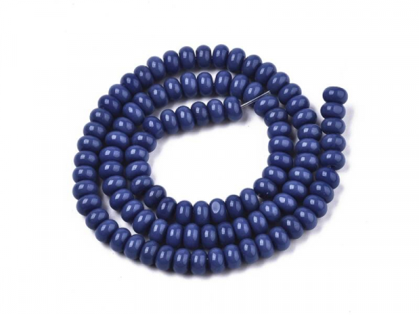 Acheter Lot de 20 perles rondelles en verre - Bleu foncé - 1,99 € en ligne sur La Petite Epicerie - Loisirs créatifs