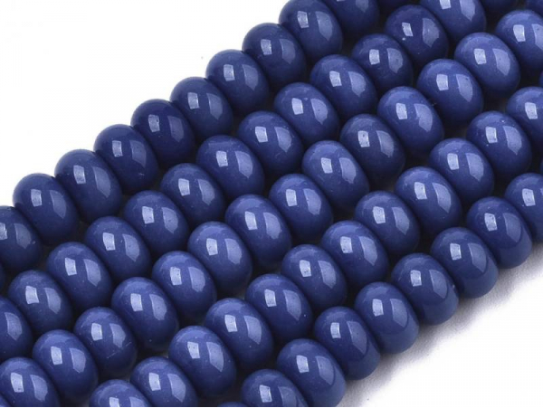 Acheter Lot de 20 perles rondelles en verre - Bleu foncé - 1,99 € en ligne sur La Petite Epicerie - Loisirs créatifs