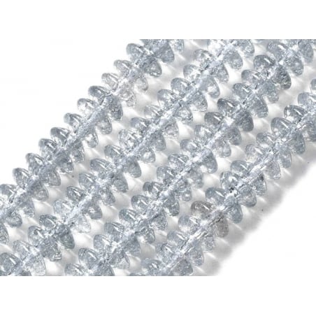 Acheter Lot de 20 perles rondelles en verre craquelé - Bleu ardoise - 0,99 € en ligne sur La Petite Epicerie - Loisirs créatifs