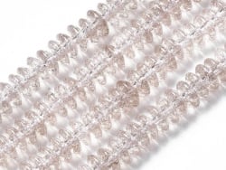 Acheter Lot de 20 perles rondelles en verre craquelé - Brun rosé - 0,99 € en ligne sur La Petite Epicerie - Loisirs créatifs