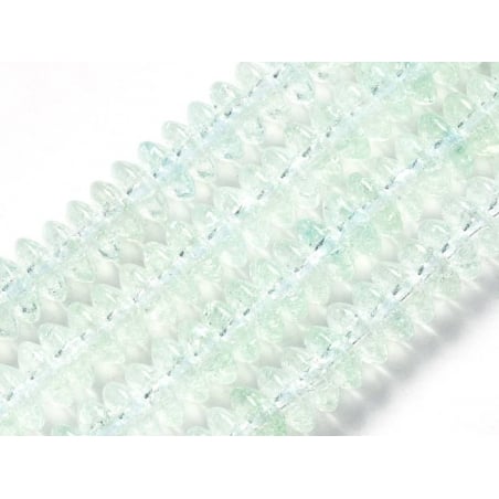 Acheter Lot de 20 perles rondelles en verre craquelé - Aigue-marine - 0,99 € en ligne sur La Petite Epicerie - Loisirs créatifs
