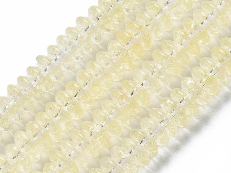 Acheter Lot de 20 perles rondelles en verre craquelé - Jaune clair - 0,99 € en ligne sur La Petite Epicerie - Loisirs créatifs