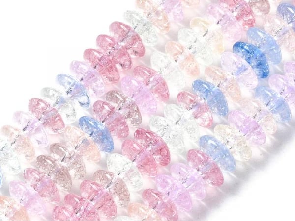 Acheter Lot de 20 perles rondelles en verre craquelé - Multicolore - 0,99 € en ligne sur La Petite Epicerie - Loisirs créatifs