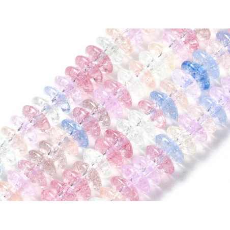 Acheter Lot de 20 perles rondelles en verre craquelé - Multicolore - 0,99 € en ligne sur La Petite Epicerie - Loisirs créatifs
