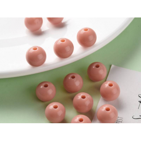 Acheter Lot de 50 perles rondes en acrylique - Saumon - 2,59 € en ligne sur La Petite Epicerie - Loisirs créatifs
