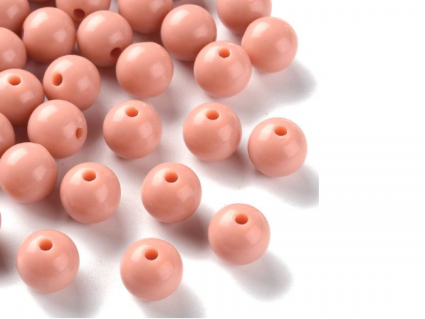 Acheter Lot de 50 perles rondes en acrylique - Saumon - 2,59 € en ligne sur La Petite Epicerie - Loisirs créatifs