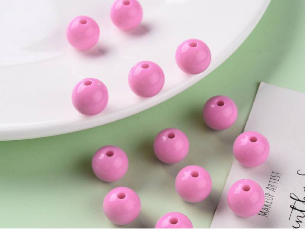 Acheter Lot de 50 perles rondes en acrylique - Rose foncé - 2,59 € en ligne sur La Petite Epicerie - Loisirs créatifs