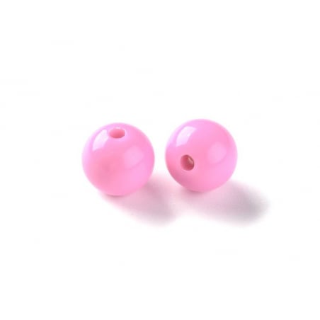 Acheter Lot de 50 perles rondes en acrylique - Rose foncé - 2,59 € en ligne sur La Petite Epicerie - Loisirs créatifs
