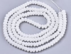 Acheter Lot de 20 perles rondelles en verre - Blanc - 0,99 € en ligne sur La Petite Epicerie - Loisirs créatifs