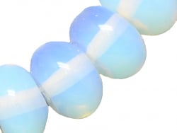 Acheter Lot de 20 perles rondelles en opalite - Cyan clair - 4,59 € en ligne sur La Petite Epicerie - Loisirs créatifs
