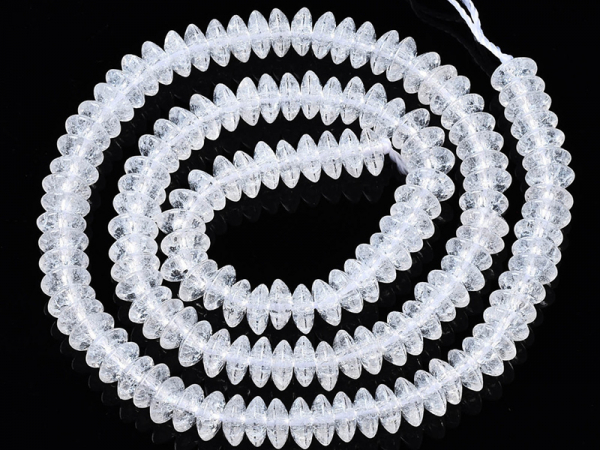 Acheter Lot de 20 perles rondelles en verre craquelé - Transparent - 0,99 € en ligne sur La Petite Epicerie - Loisirs créatifs