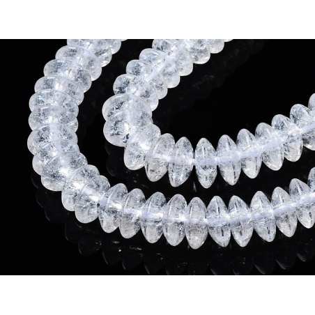 Acheter Lot de 20 perles rondelles en verre craquelé - Transparent - 0,99 € en ligne sur La Petite Epicerie - Loisirs créatifs