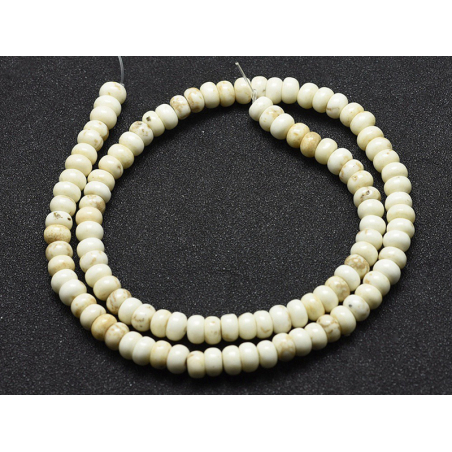 Acheter Lot de 20 perles rondelles en howlite naturelle - 2,19 € en ligne sur La Petite Epicerie - Loisirs créatifs