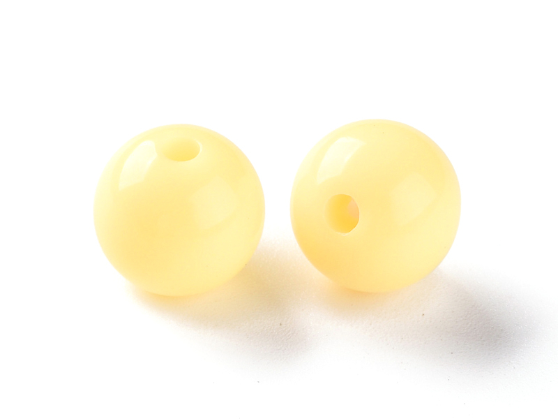 Acheter Lot de 50 perles rondes en acrylique - Jaune - 2,59 € en ligne sur La Petite Epicerie - Loisirs créatifs