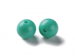 Acheter Lot de 50 perles rondes en acrylique - Vert foncé - 2,59 € en ligne sur La Petite Epicerie - Loisirs créatifs