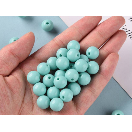 Acheter Lot de 50 perles rondes en acrylique - Turquoise - 2,59 € en ligne sur La Petite Epicerie - Loisirs créatifs