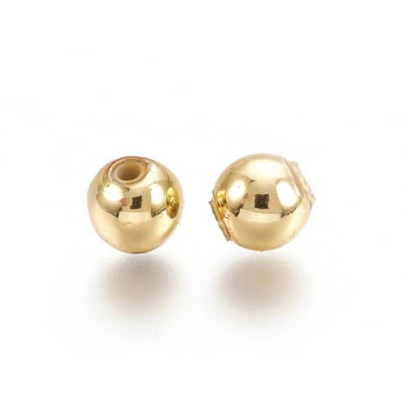 Acheter Lot de 50 perles rondes en plastique - Doré - 2,59 € en ligne sur La Petite Epicerie - Loisirs créatifs