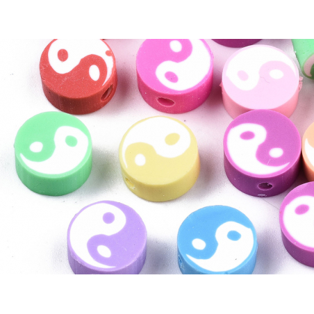 Acheter Lot de 20 perles en pâte polymère - Yin yang - Couleur aléatoire - 1,79 € en ligne sur La Petite Epicerie - Loisirs c...