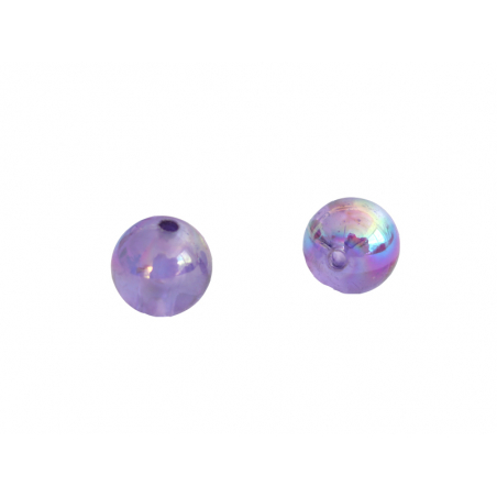 Acheter Lot de 50 perles rondes en acrylique transparentes - Violet - 4,49 € en ligne sur La Petite Epicerie - Loisirs créatifs