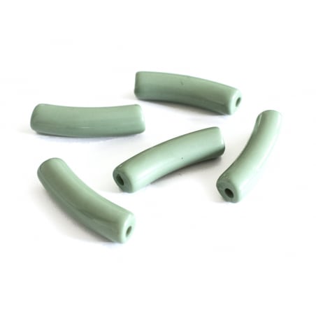 Acheter Lot de 5 perles tubes opaques en résine 6 mm - Vert sauge - 1,99 € en ligne sur La Petite Epicerie - Loisirs créatifs