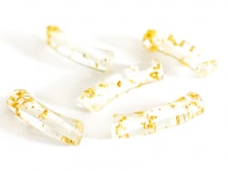 Acheter Lot de 5 perles tubes transparentes 6 mm - Feuille dorée - 2,99 € en ligne sur La Petite Epicerie - Loisirs créatifs