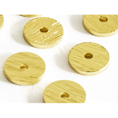 Acheter Lot de 20 perles intercalaires rondes texturées - Doré à l'or fin - 5,99 € en ligne sur La Petite Epicerie - Loisirs ...