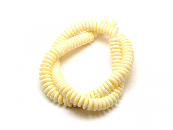 Acheter Lot de 20 perles rondelles en résine - Blanc crème - 0,99 € en ligne sur La Petite Epicerie - Loisirs créatifs
