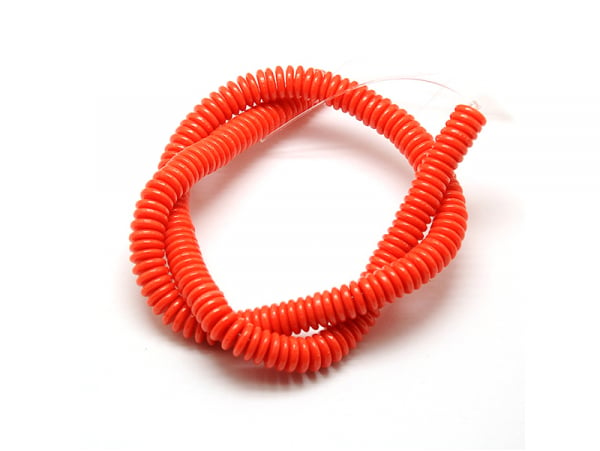Acheter Lot de 20 perles rondelles en résine - Rouge-orange - 0,99 € en ligne sur La Petite Epicerie - Loisirs créatifs