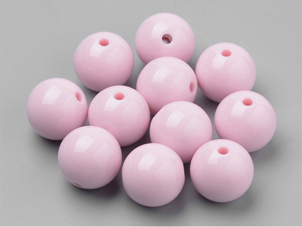 Acheter Lot de 50 perles rondes en acrylique - Rose clair - 2,59 € en ligne sur La Petite Epicerie - Loisirs créatifs