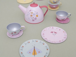 Acheter Service à thé en étain - Flowers & Butterflies - 29,89 € en ligne sur La Petite Epicerie - Loisirs créatifs