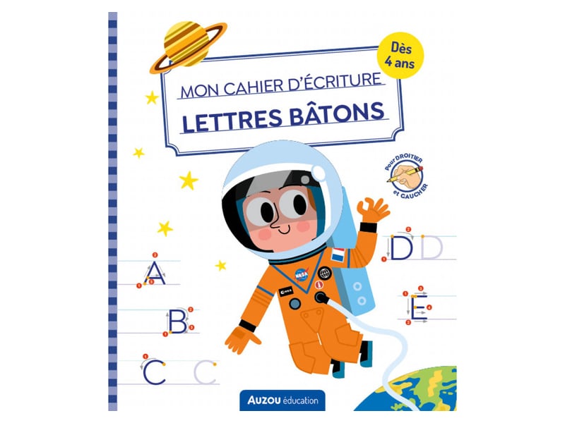 Acheter Mon cahier d'écriture en lettres bâtons Espace - Dès 4 ans - Auzou - 3,95 € en ligne sur La Petite Epicerie - Loisirs...